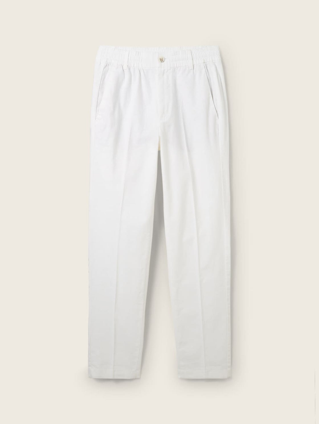 RELAXED TAPERED LINEN PANTS