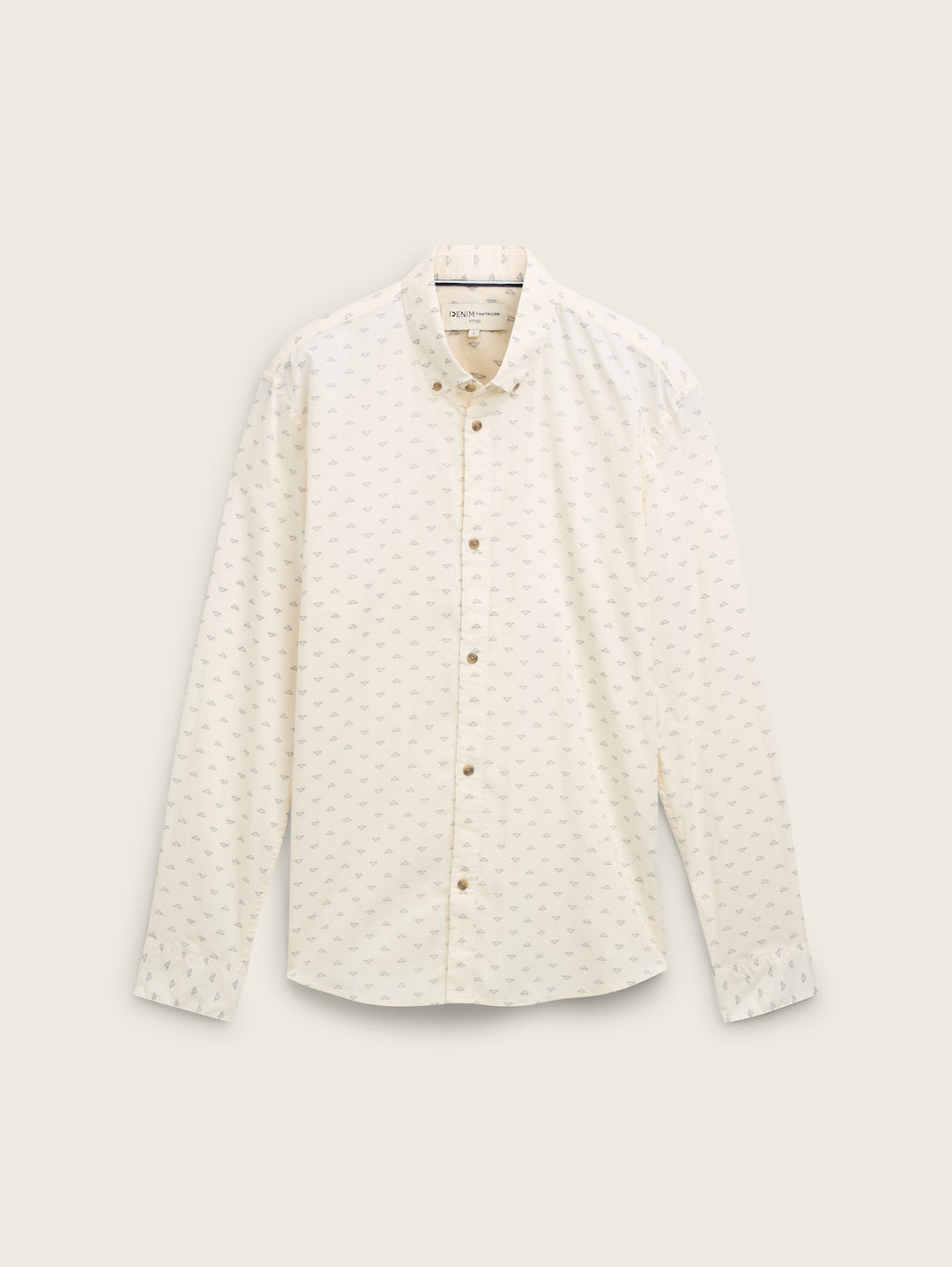 FITTED PRINTED POPLIN SHIRT