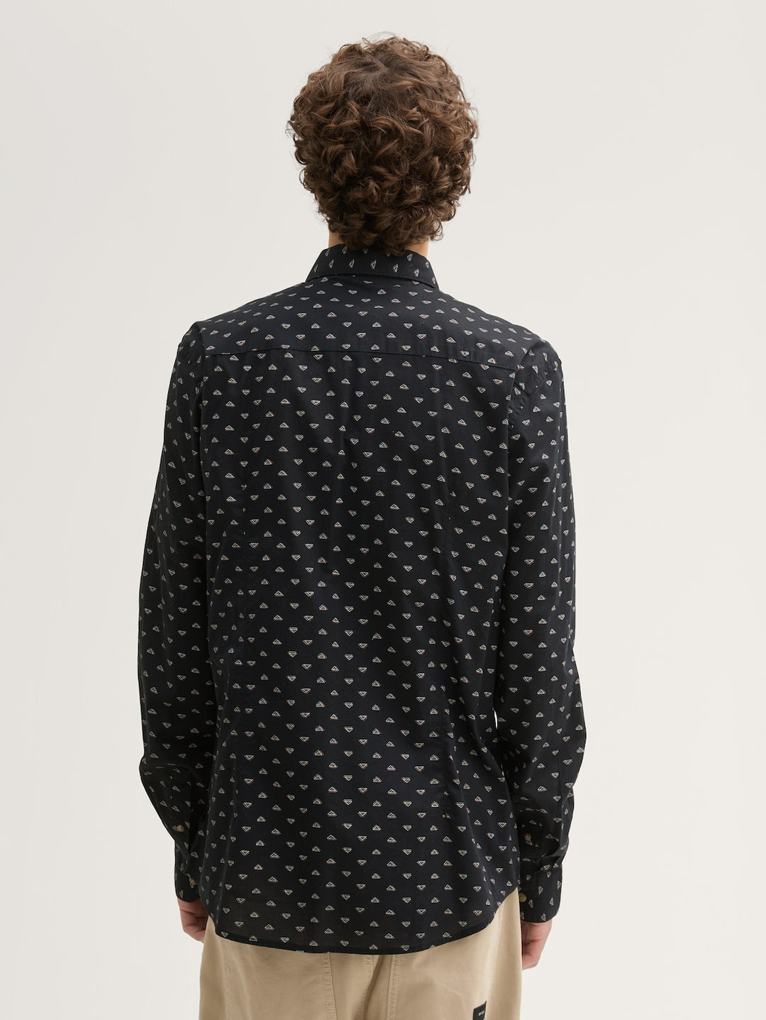 FITTED PRINTED POPLIN SHIRT