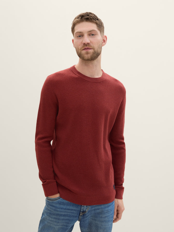 STRUCTURED CREWNECK KNIT