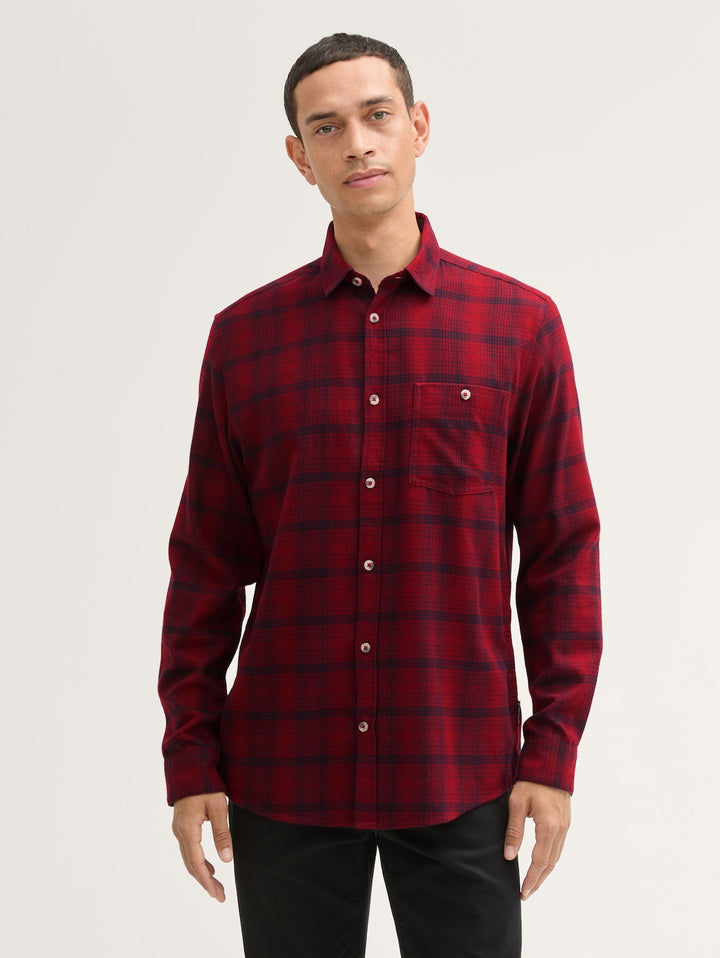 TONAL CHECKED SHIRT