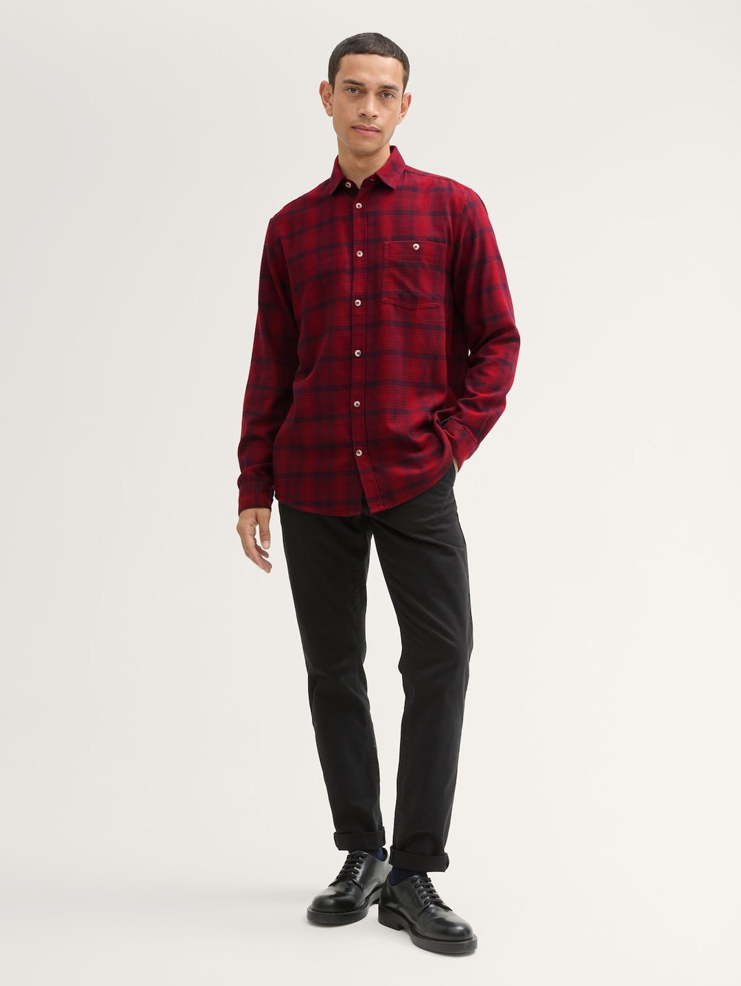 TONAL CHECKED SHIRT