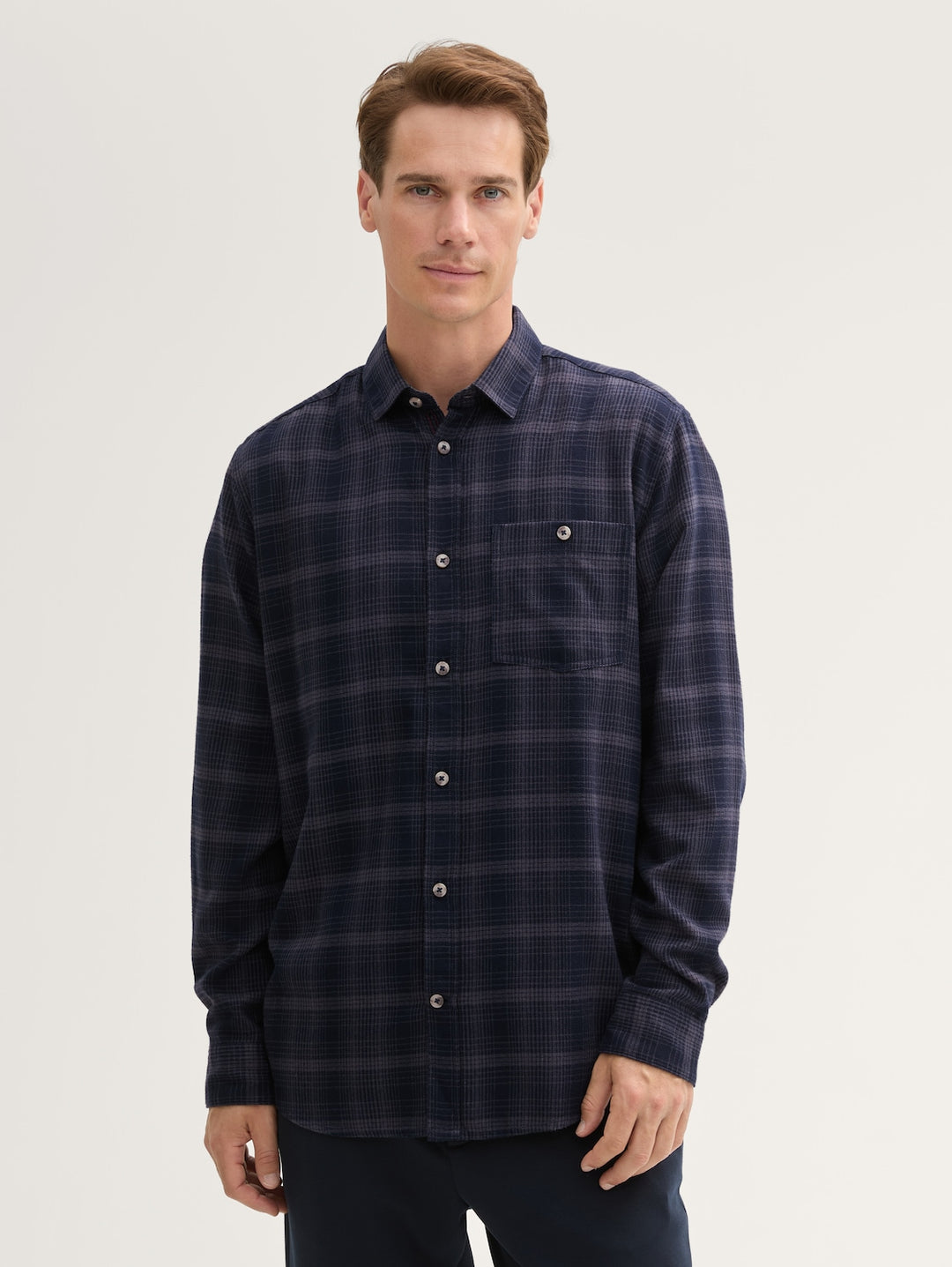 TONAL CHECKED SHIRT