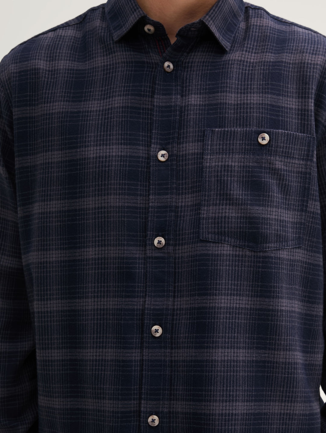 TONAL CHECKED SHIRT