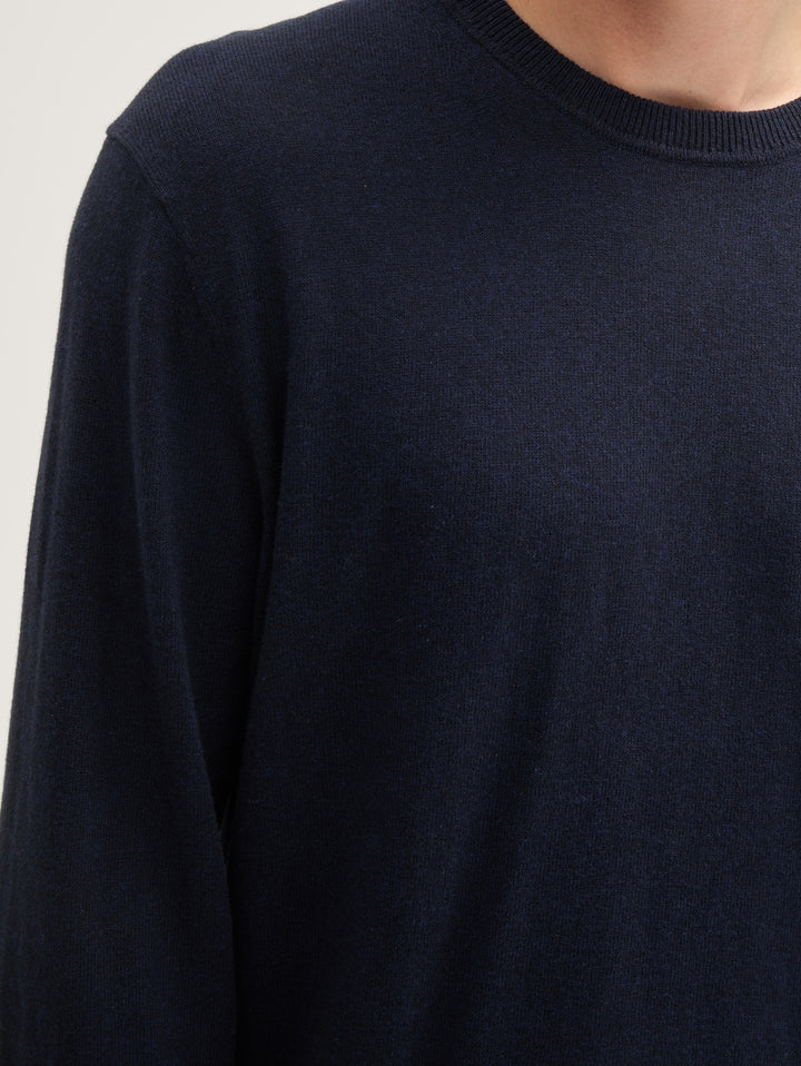 COTTON CASHMERE CREWNECK KNIT