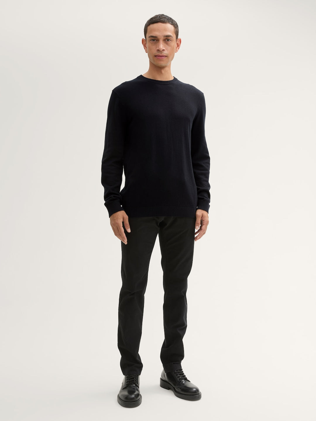 COTTON CASHMERE CREWNECK KNIT