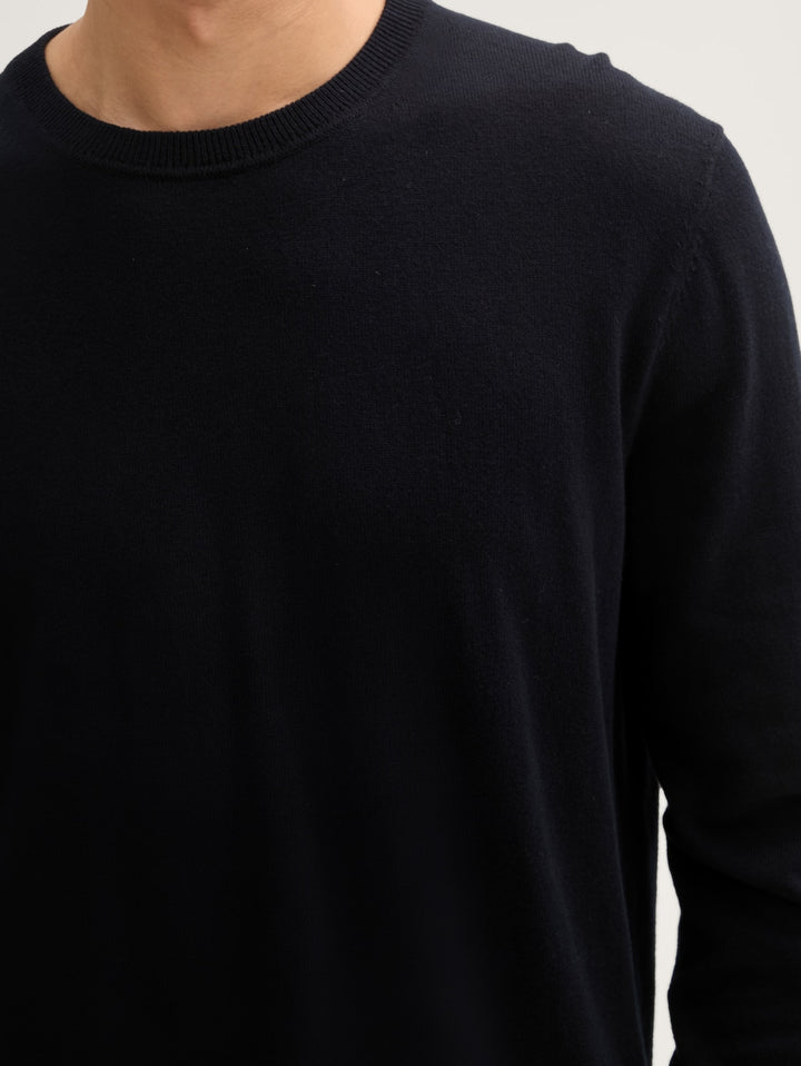 COTTON CASHMERE CREWNECK KNIT