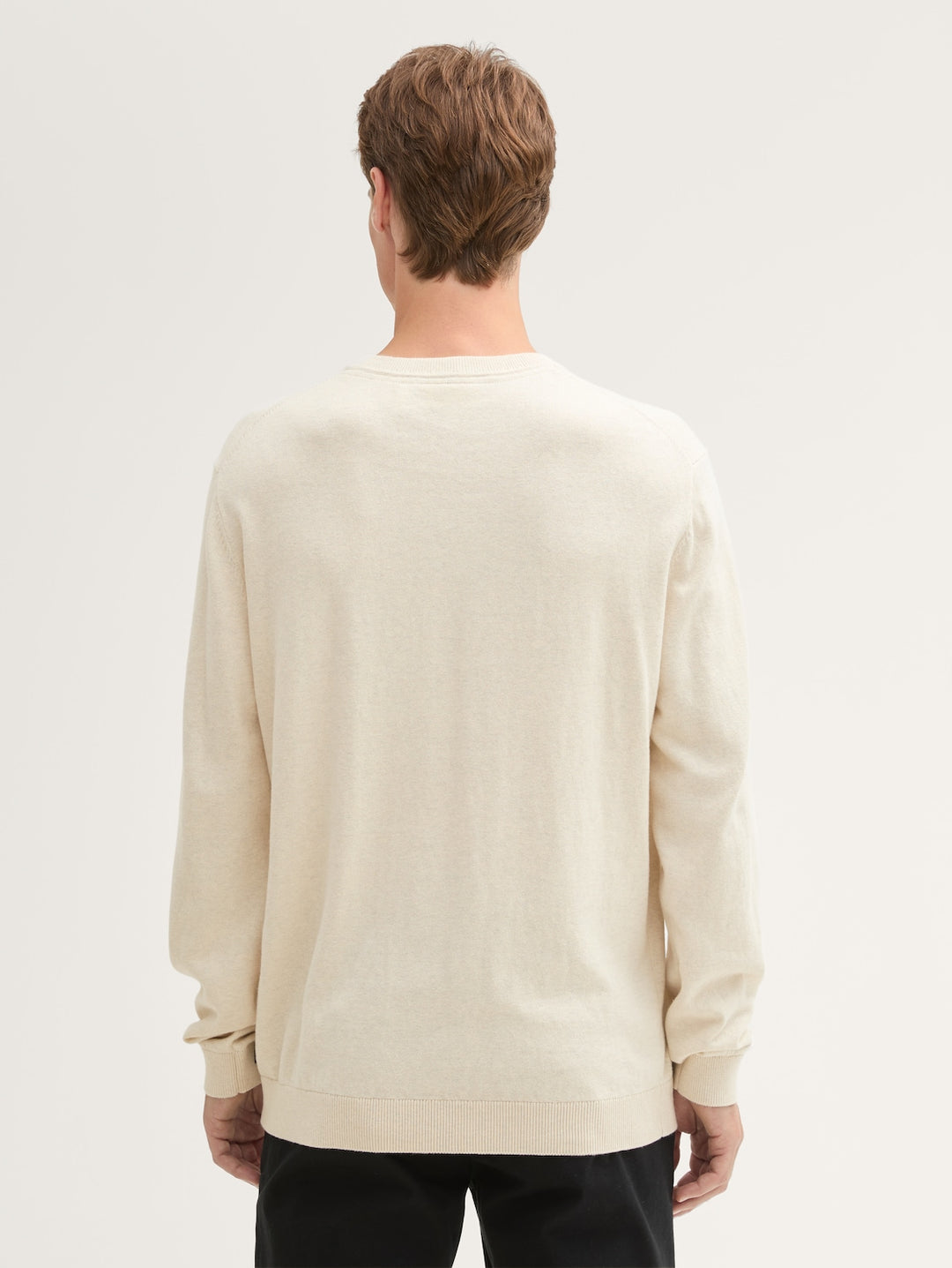 COTTON CASHMERE CREWNECK KNIT