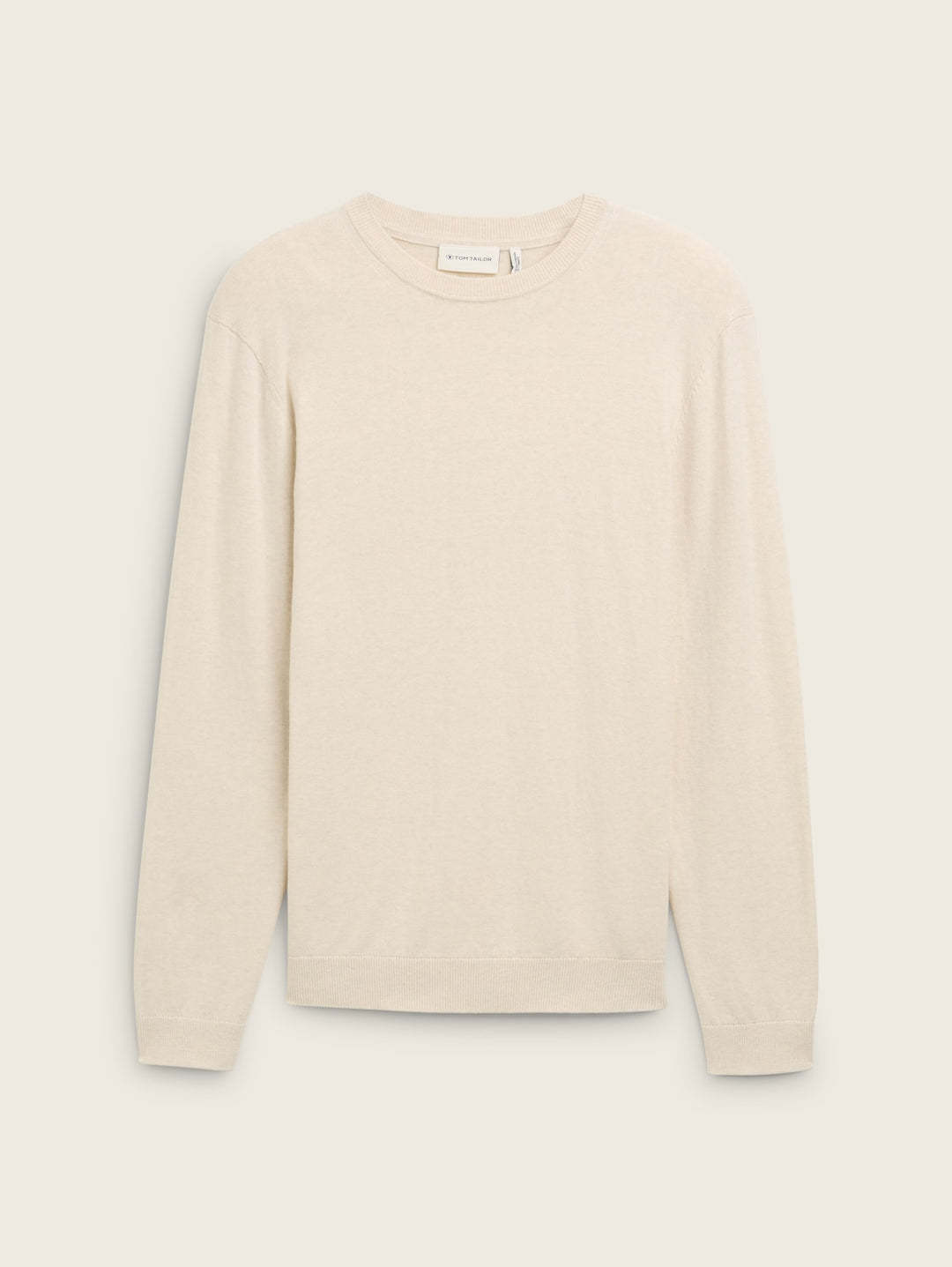 COTTON CASHMERE CREWNECK KNIT