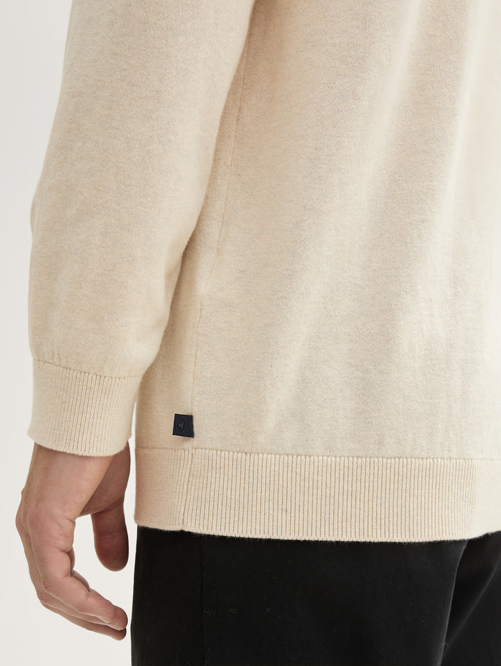 COTTON CASHMERE CREWNECK KNIT