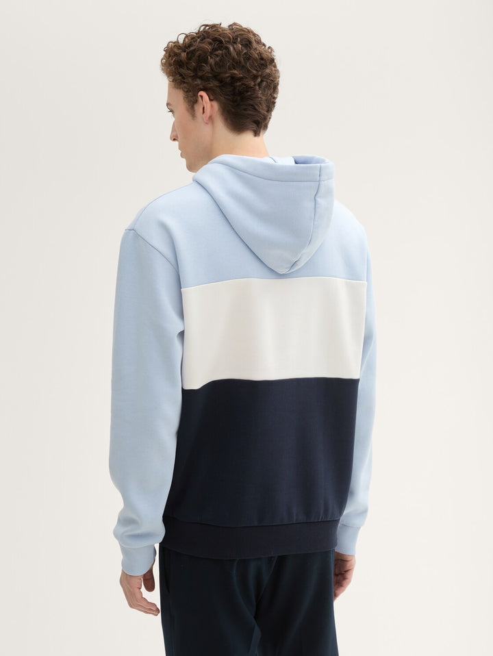 COLORBLOCK HOODIE WITH PRINT