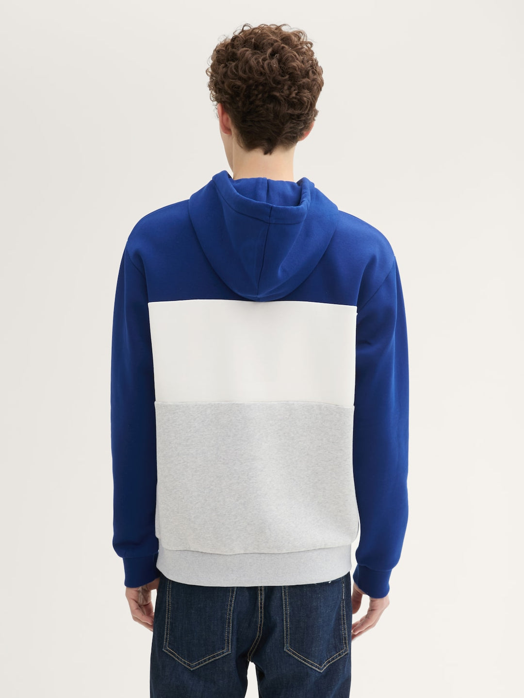 COLORBLOCK HOODIE WITH PRINT