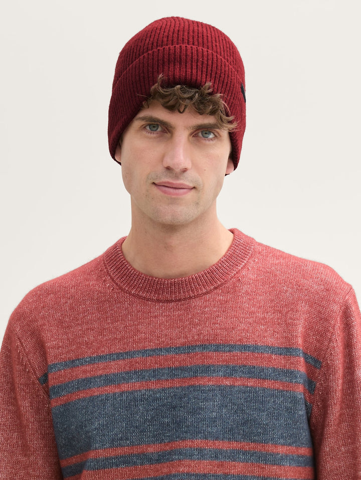 COSY KNITTED WOOL BLEND HAT