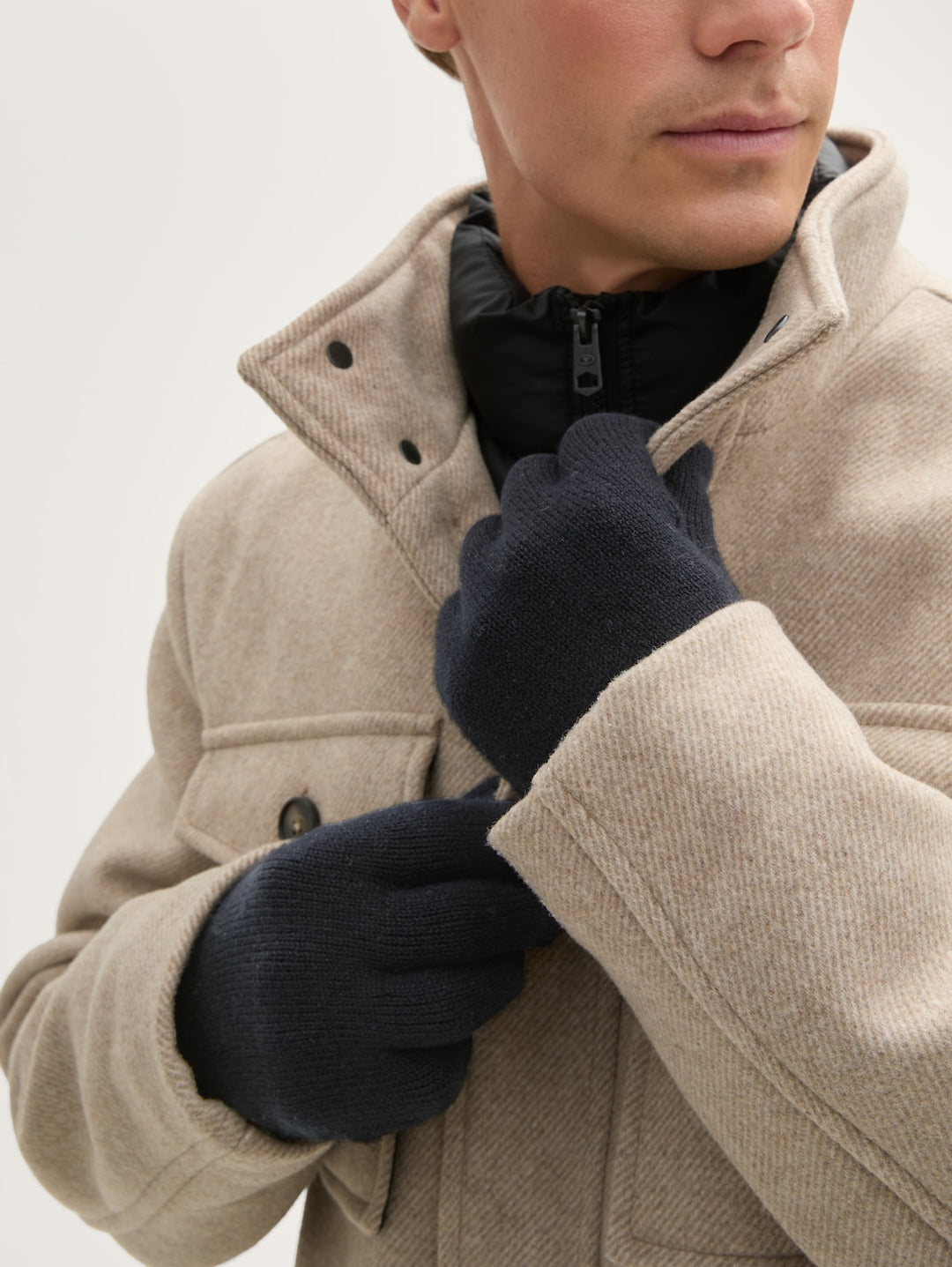 COTTON CASHMERE BLEND GLOVES