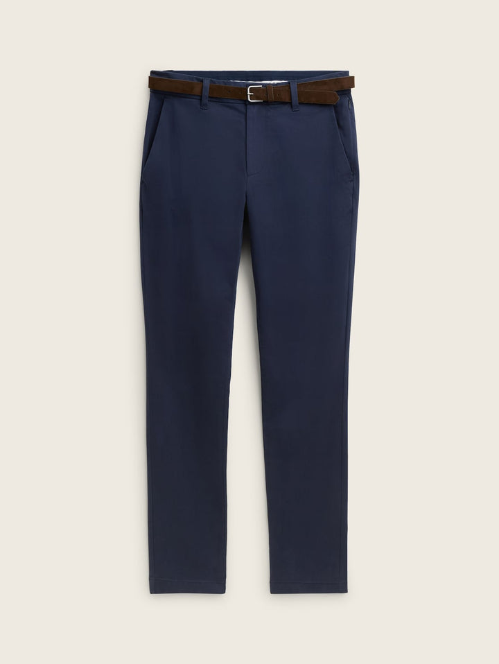 SLIM SOFT CHINO WITH BELT