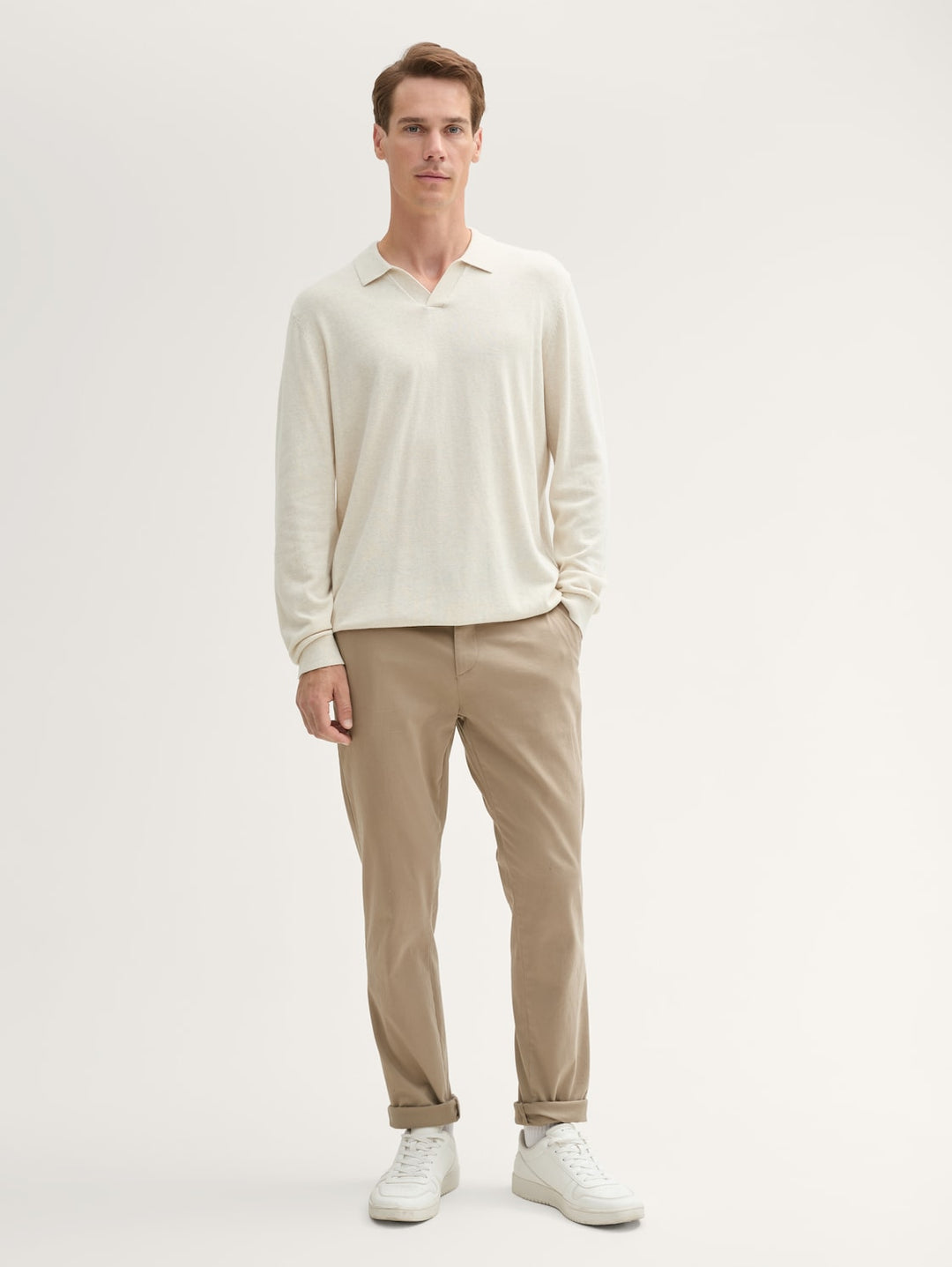 SLIM SOFT CHINO WITH BELT