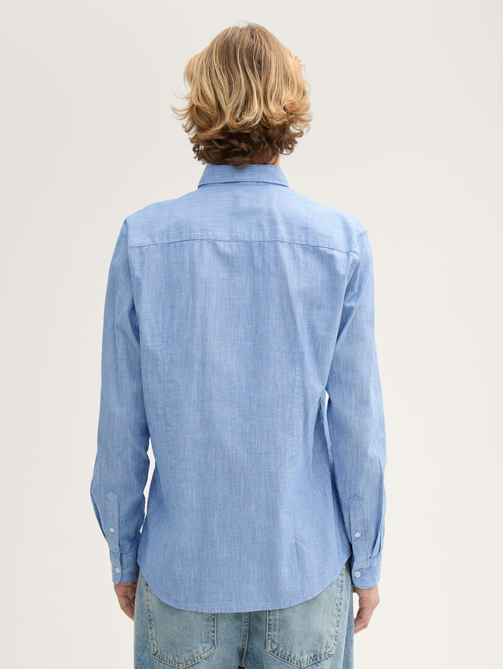 FITTED CHAMBRAY SLUBYARN SHIRT