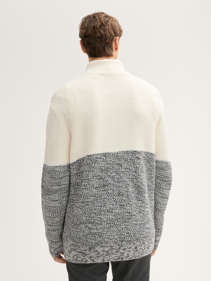 TWOTONE KNITTED TROYER