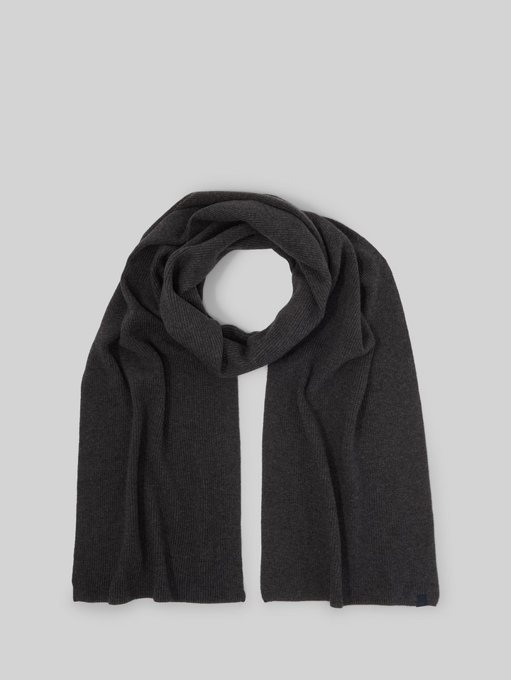 COTTON CASHMERE SCARF KNIT