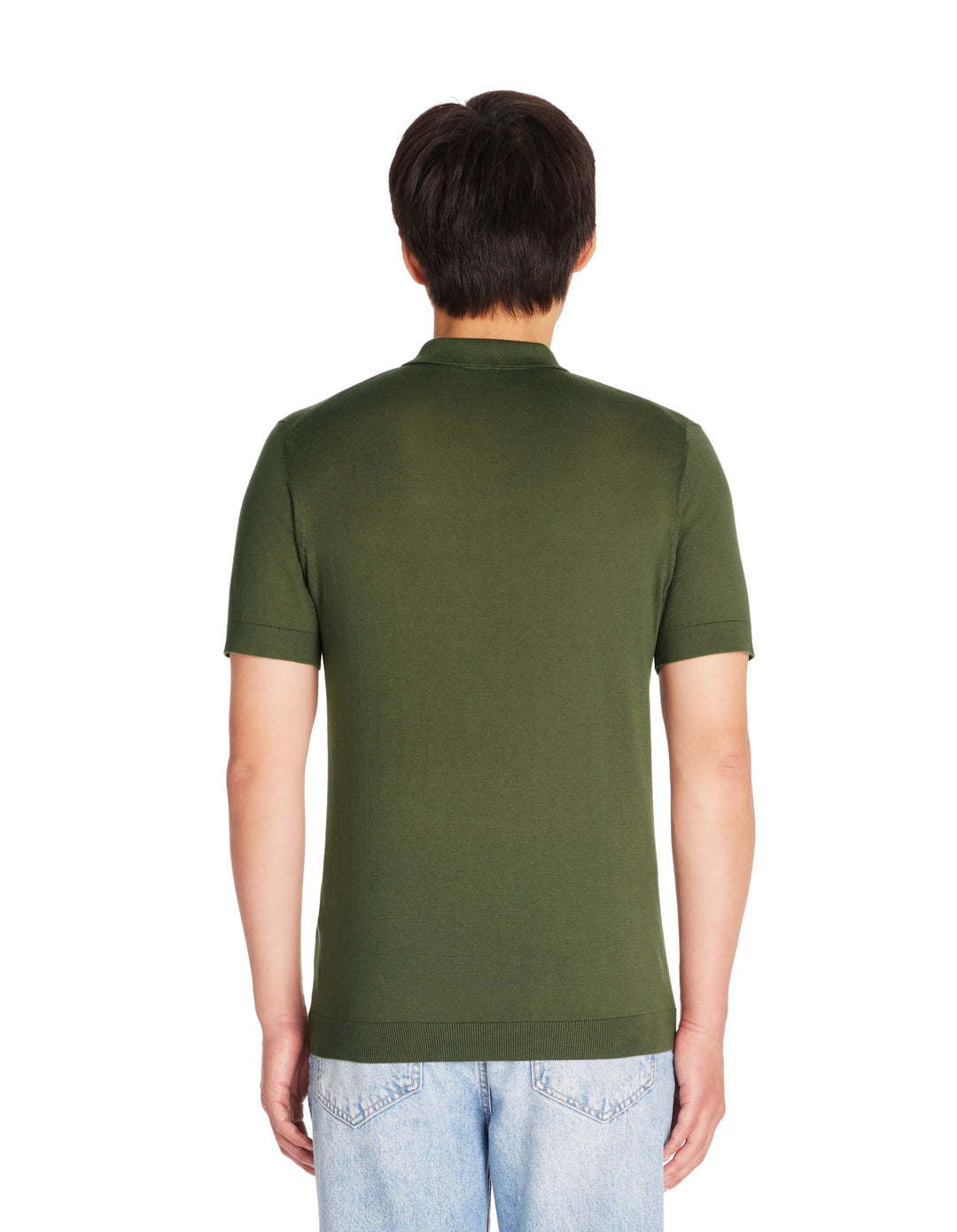 Men - Knitted - Polo Shirt - Short sleeves