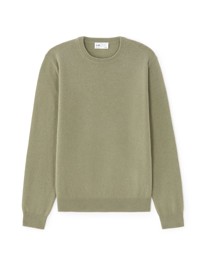 100% cashmere crew neck sweater