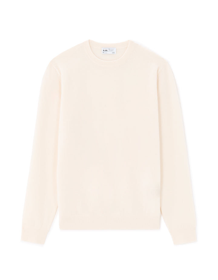 100% cashmere crew neck sweater