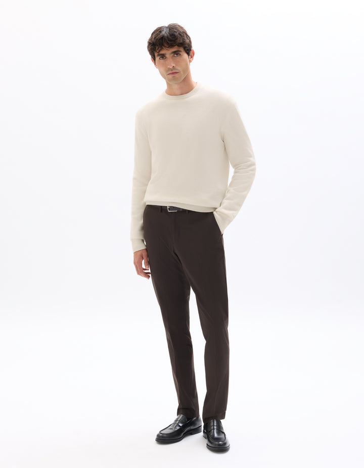 100% cashmere crew neck sweater