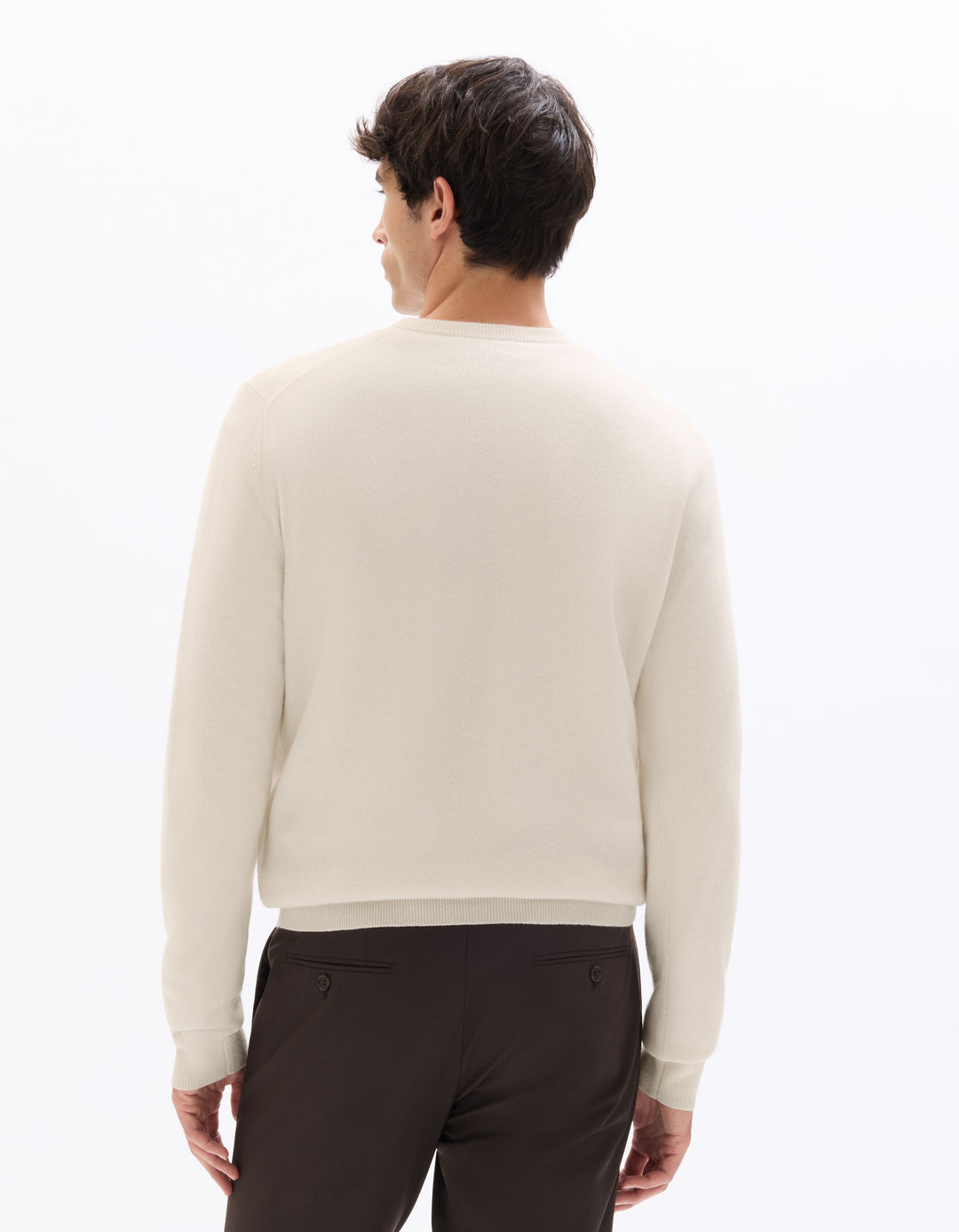 100% cashmere crew neck sweater