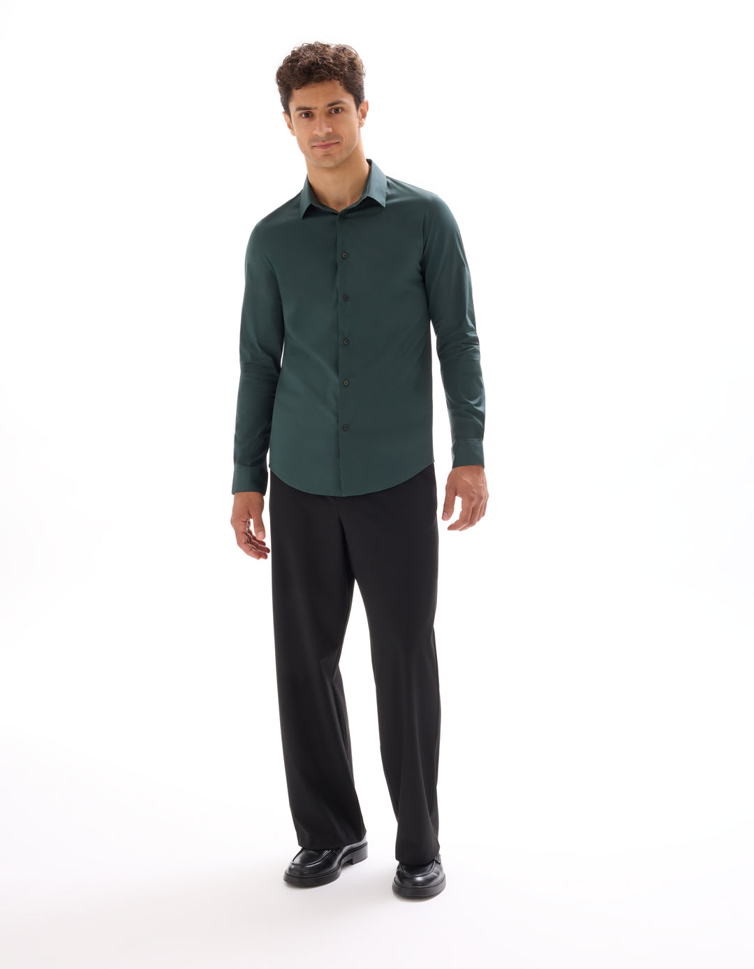 Slim stretch cotton shirt