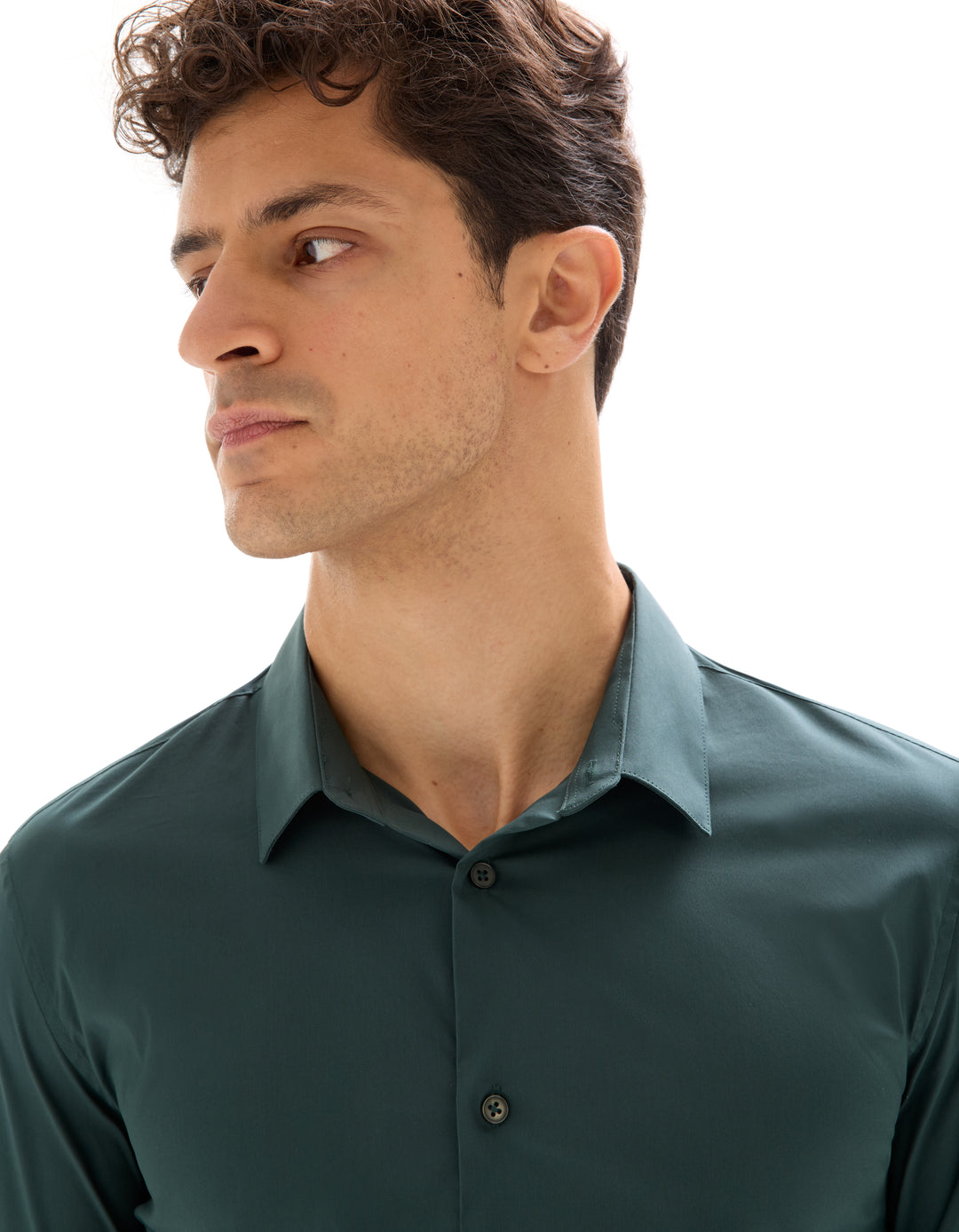 Slim stretch cotton shirt