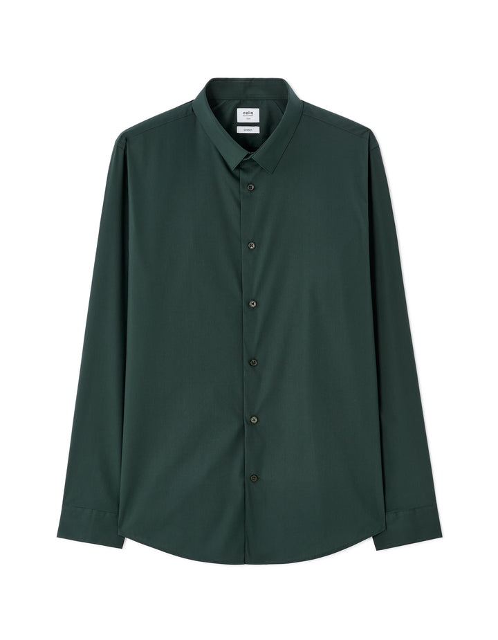Slim stretch cotton shirt