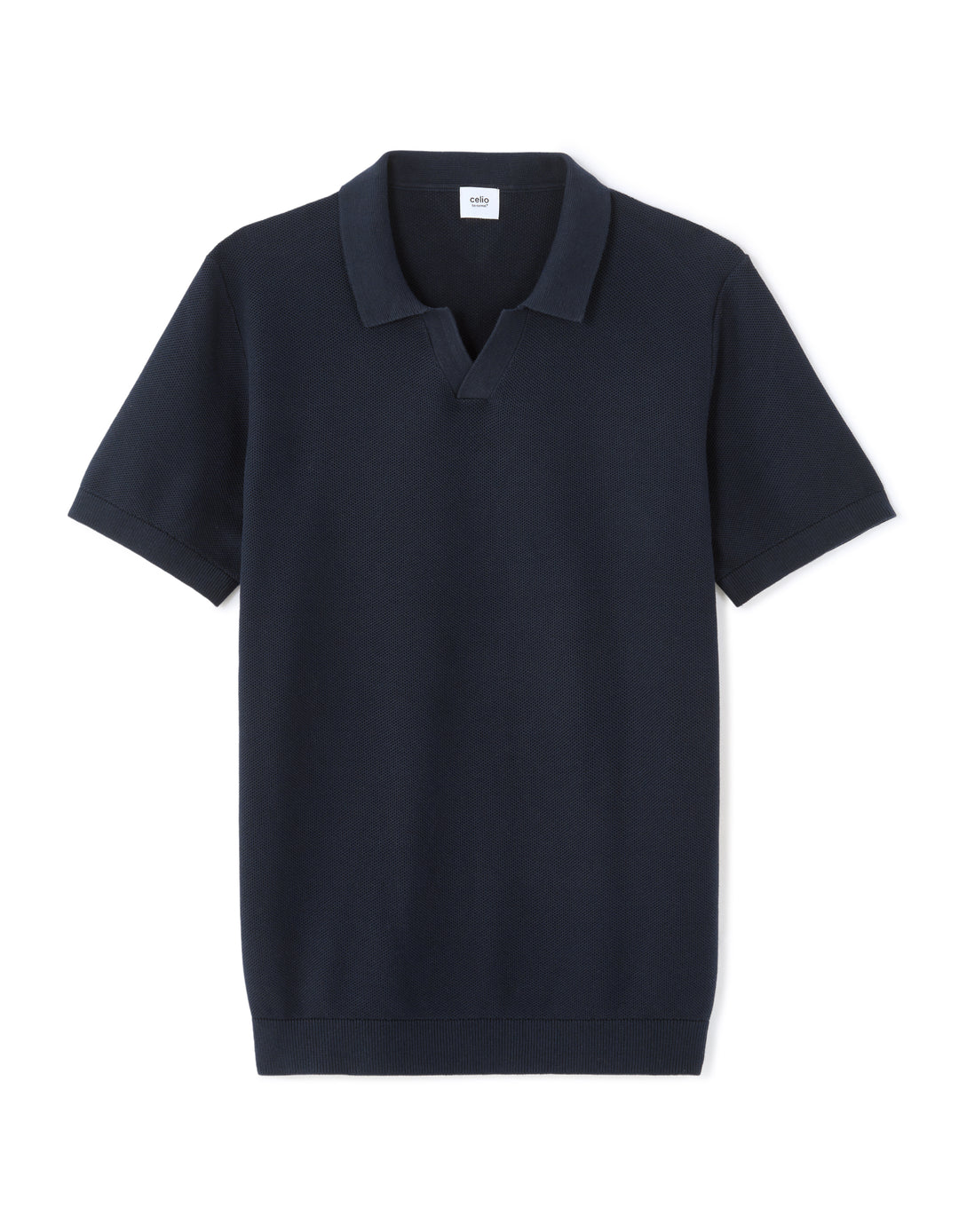 Men - Knitted - Polo Shirt - Short sleeves