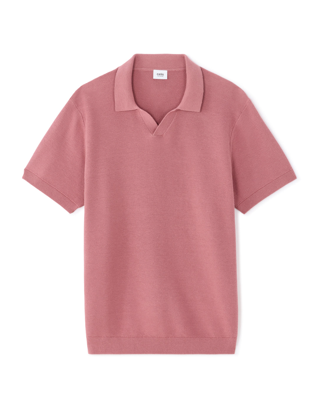 Men - Knitted - Polo Shirt - Short sleeves