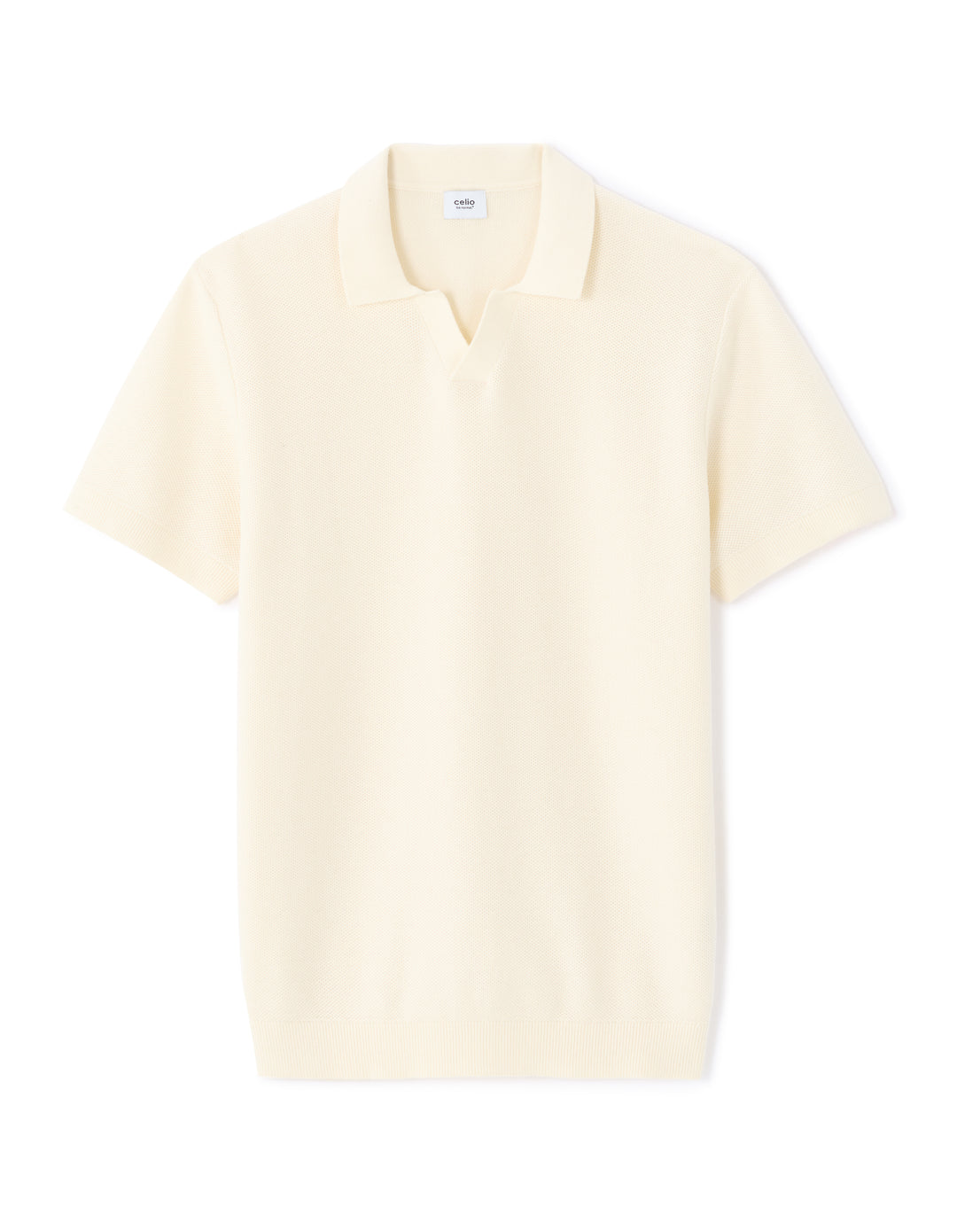 Men - Knitted - Polo Shirt - Short sleeves