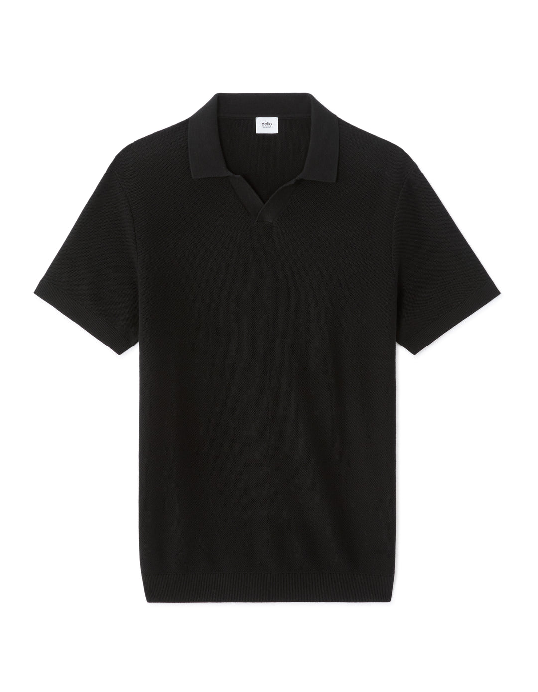 Men - Knitted - Polo Shirt - Short sleeves