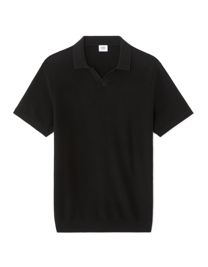 Men - Knitted - Polo Shirt - Short sleeves