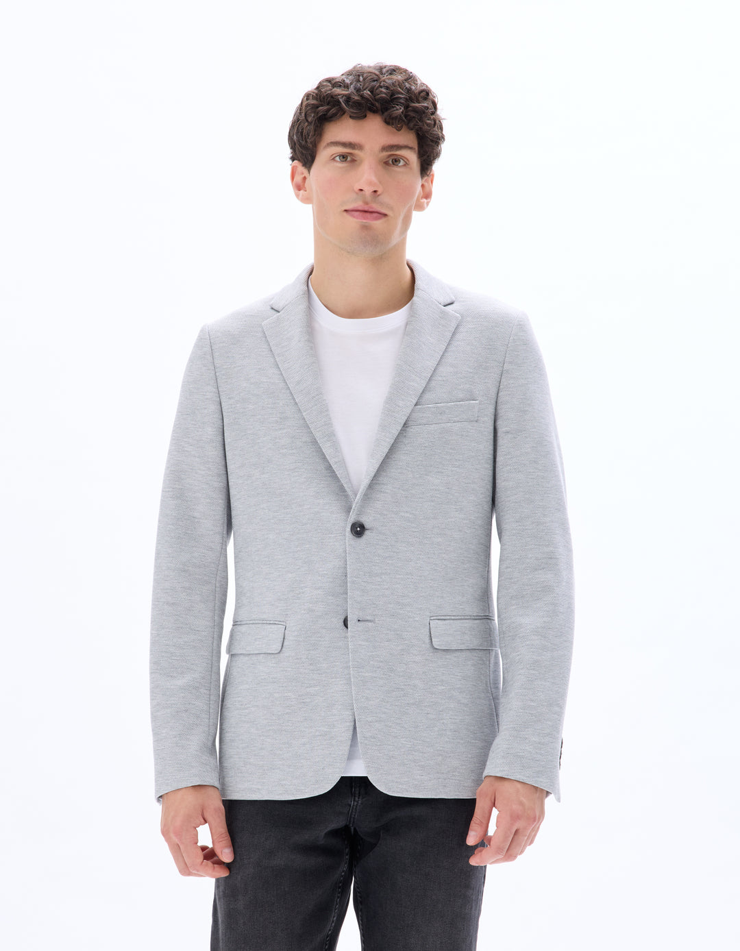 Men - Knitted - Suit blazer