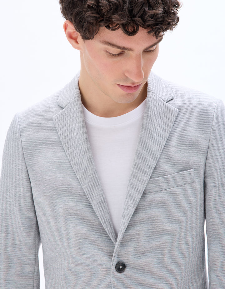 Men - Knitted - Suit blazer