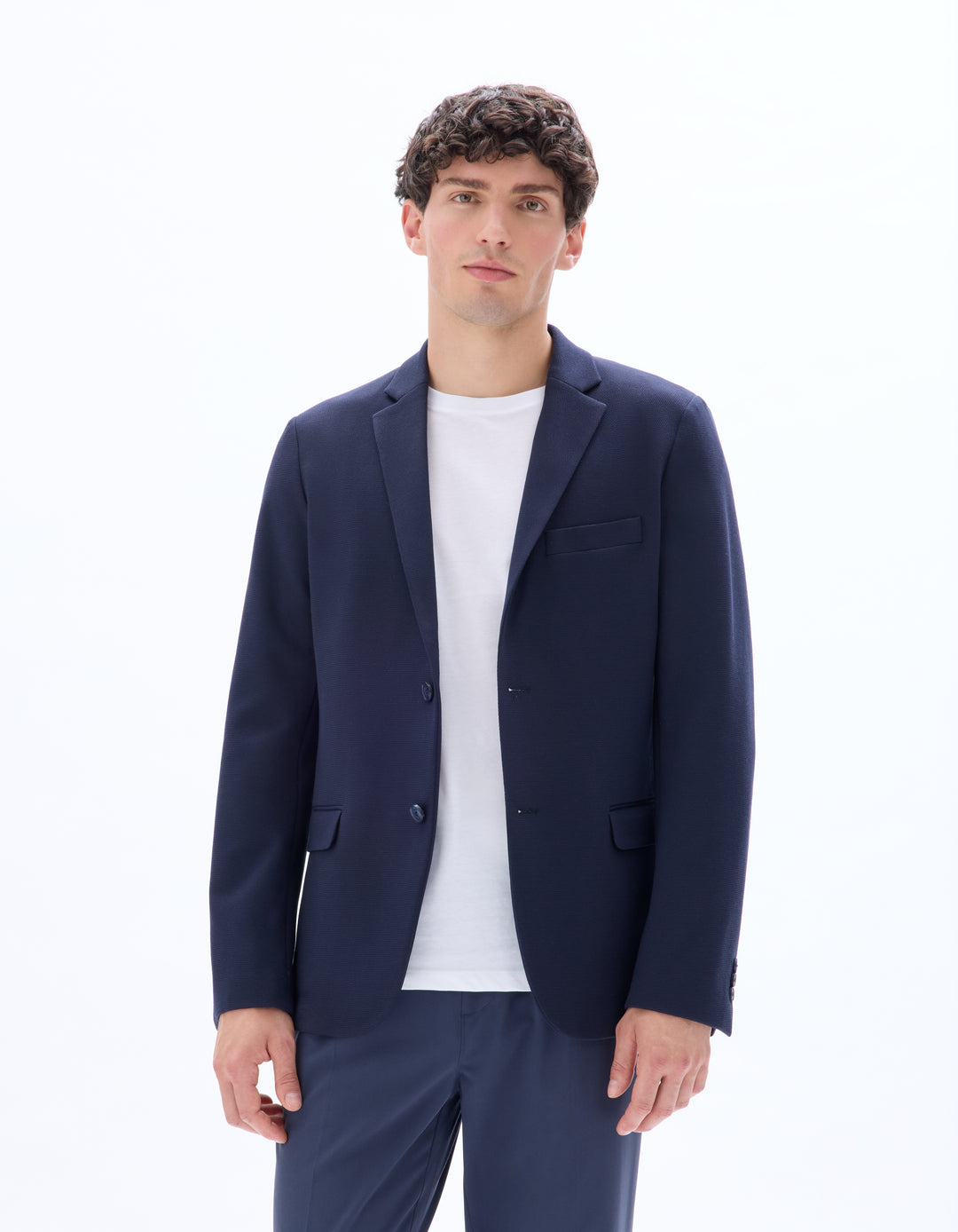 Men - Knitted - Suit blazer