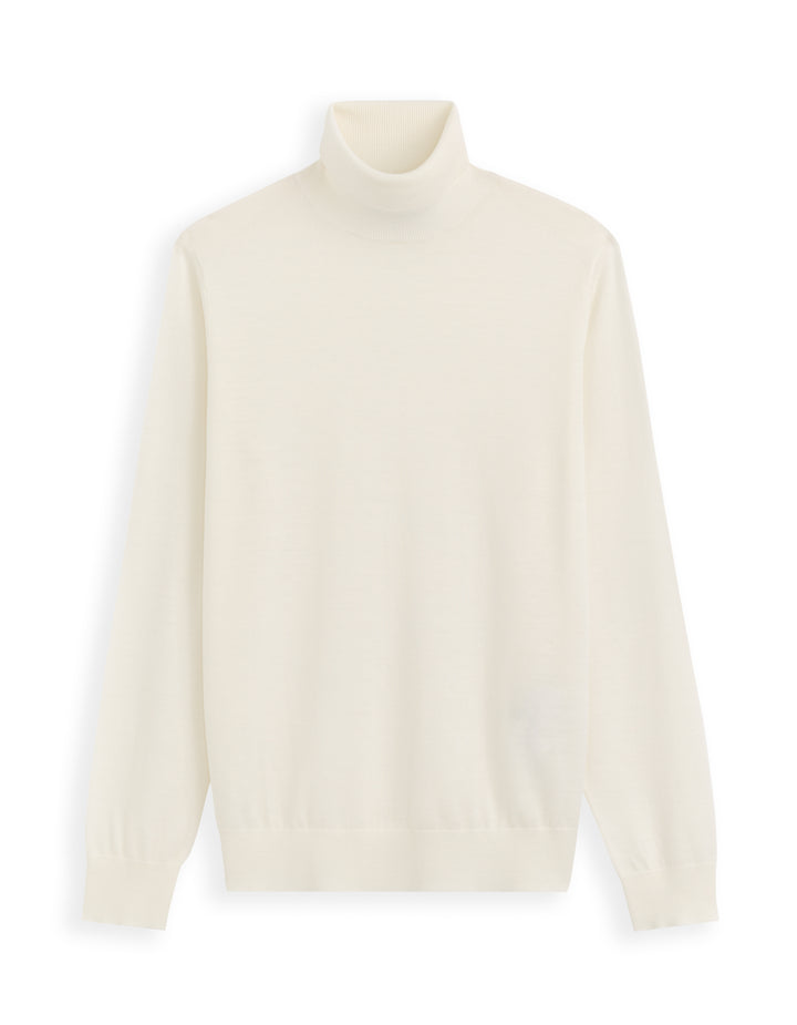 Slim-fit turtleneck sweater 100% merino wool