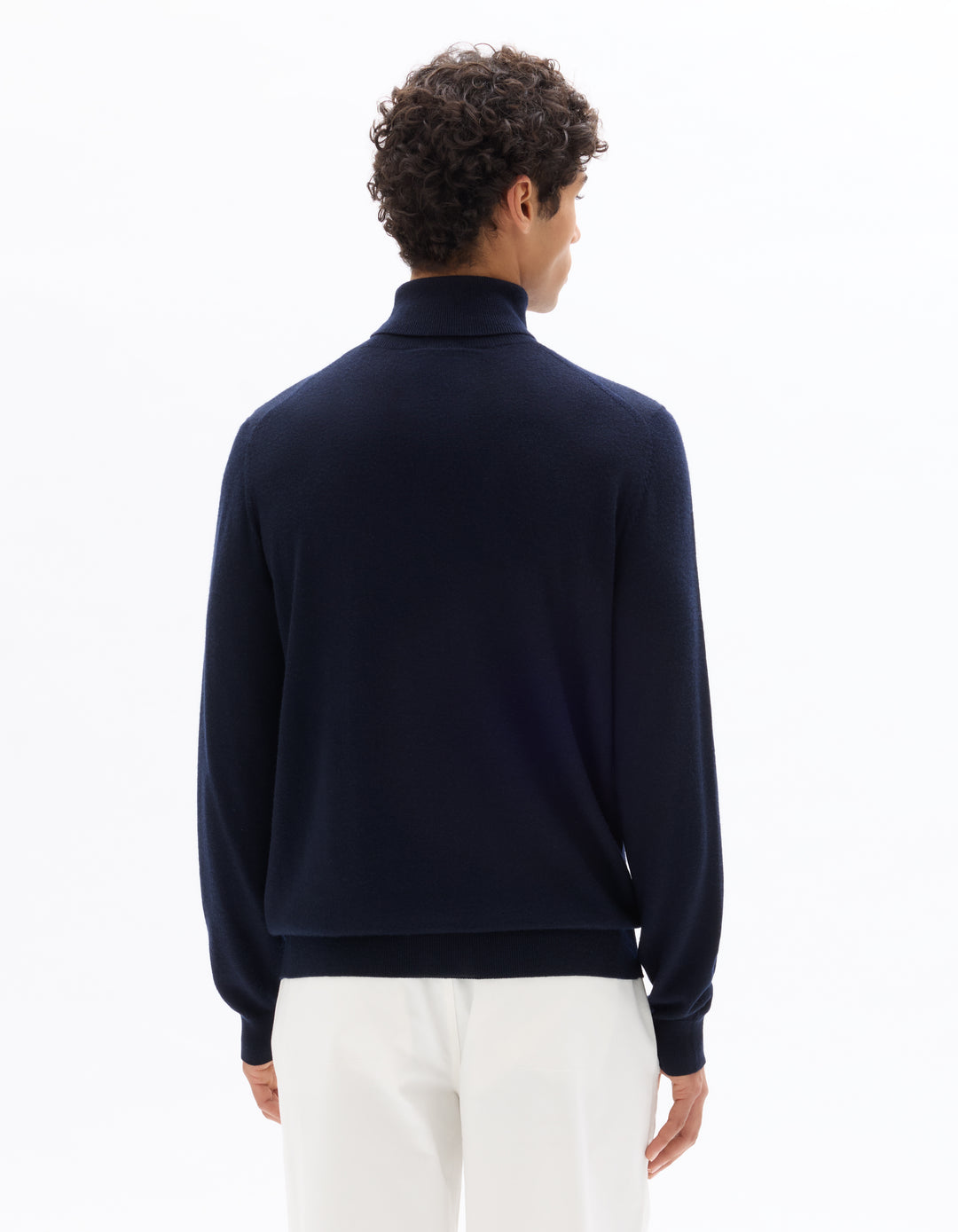 Slim-fit turtleneck sweater 100% merino wool