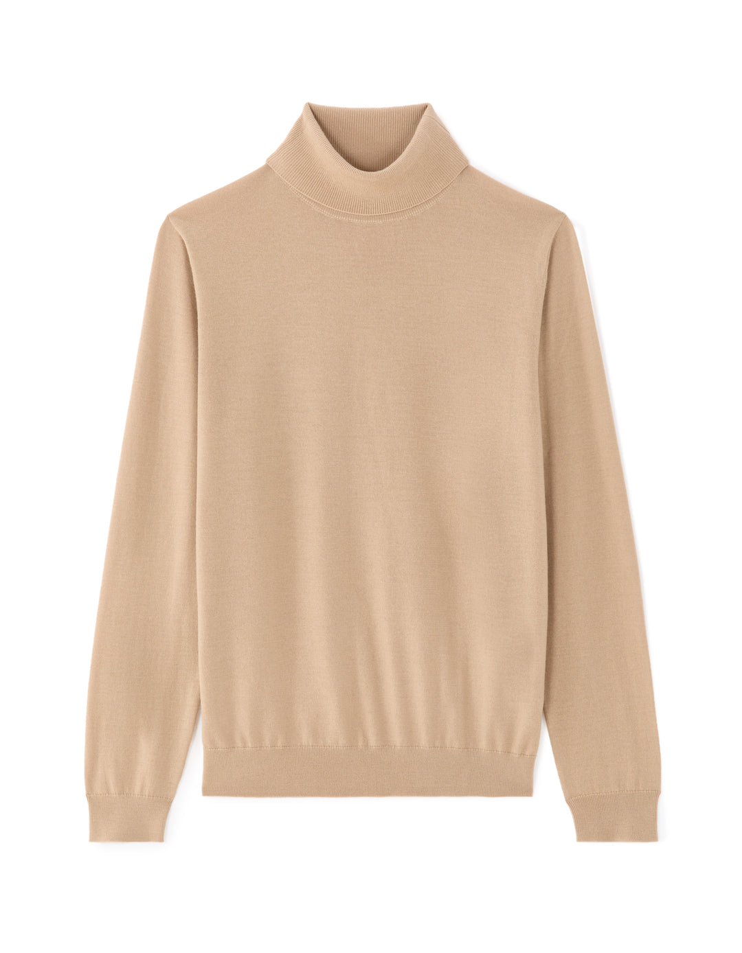 Slim-fit turtleneck sweater 100% merino wool