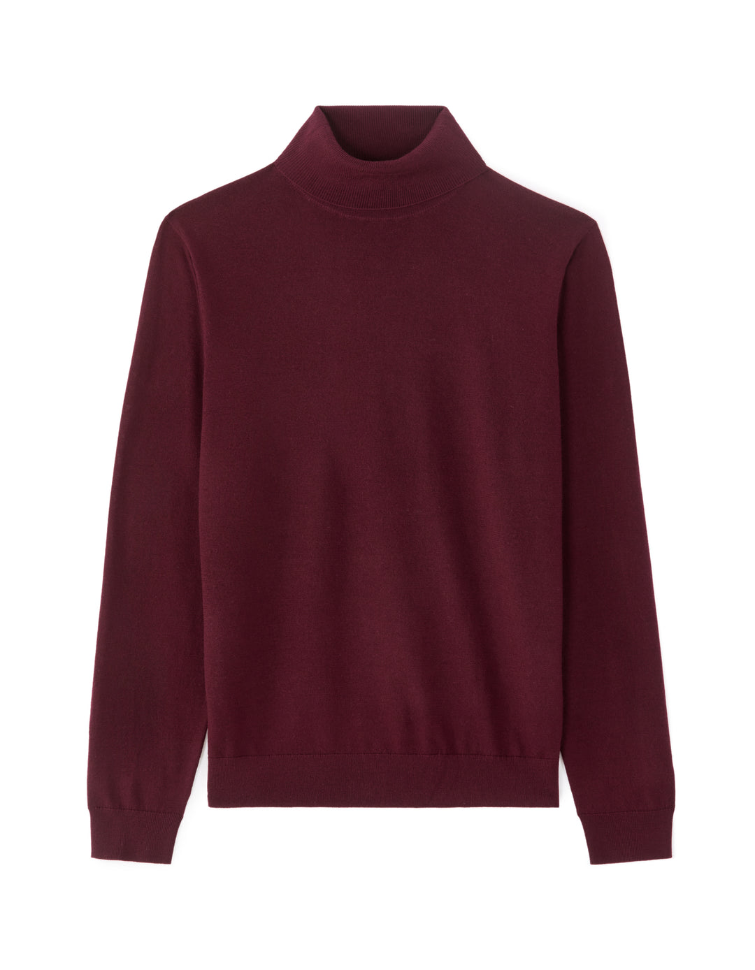 Slim-fit turtleneck sweater 100% merino wool