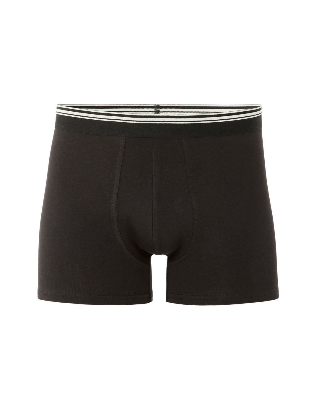 Stretch cotton boxer shorts with contrasting waistband