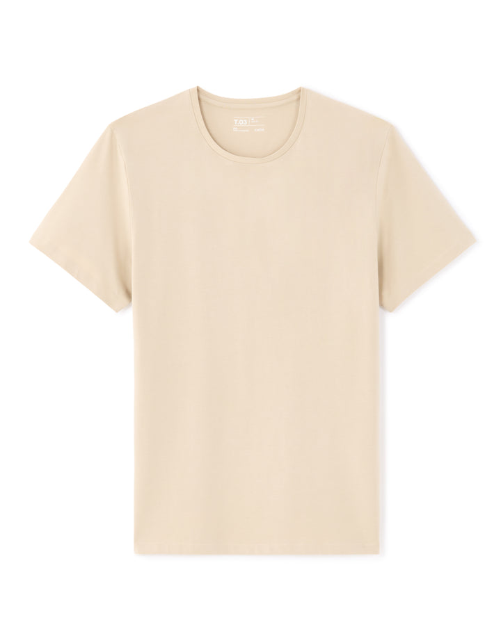 Slim fit crew neck stretch cotton t-shirt