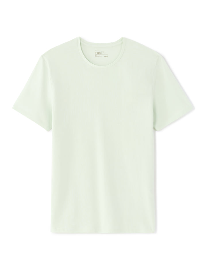 Slim fit crew neck stretch cotton t-shirt