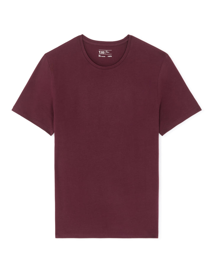Slim fit crew neck stretch cotton t-shirt