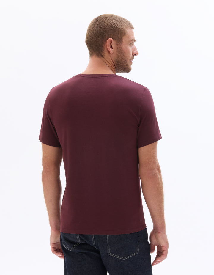 Slim fit crew neck stretch cotton t-shirt
