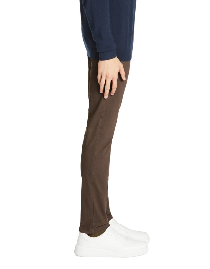 Skinny stretch cotton chinos blue