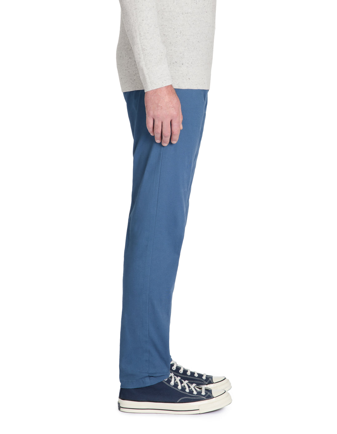 Skinny stretch cotton chinos blue